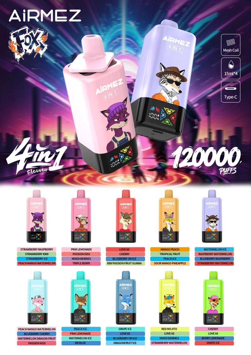 Airmez FOX 4 W 1 (120K) Premium Jednorazowe Vape