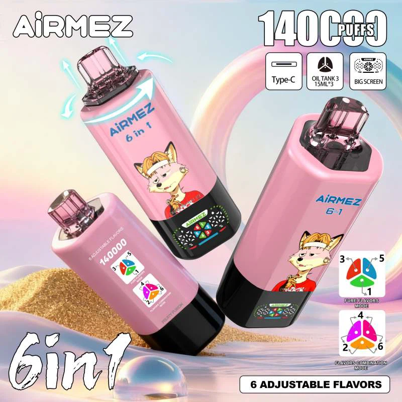 Airmez FOX 6 W 1 (140K) Jednorazowe Vape 6 w 1
