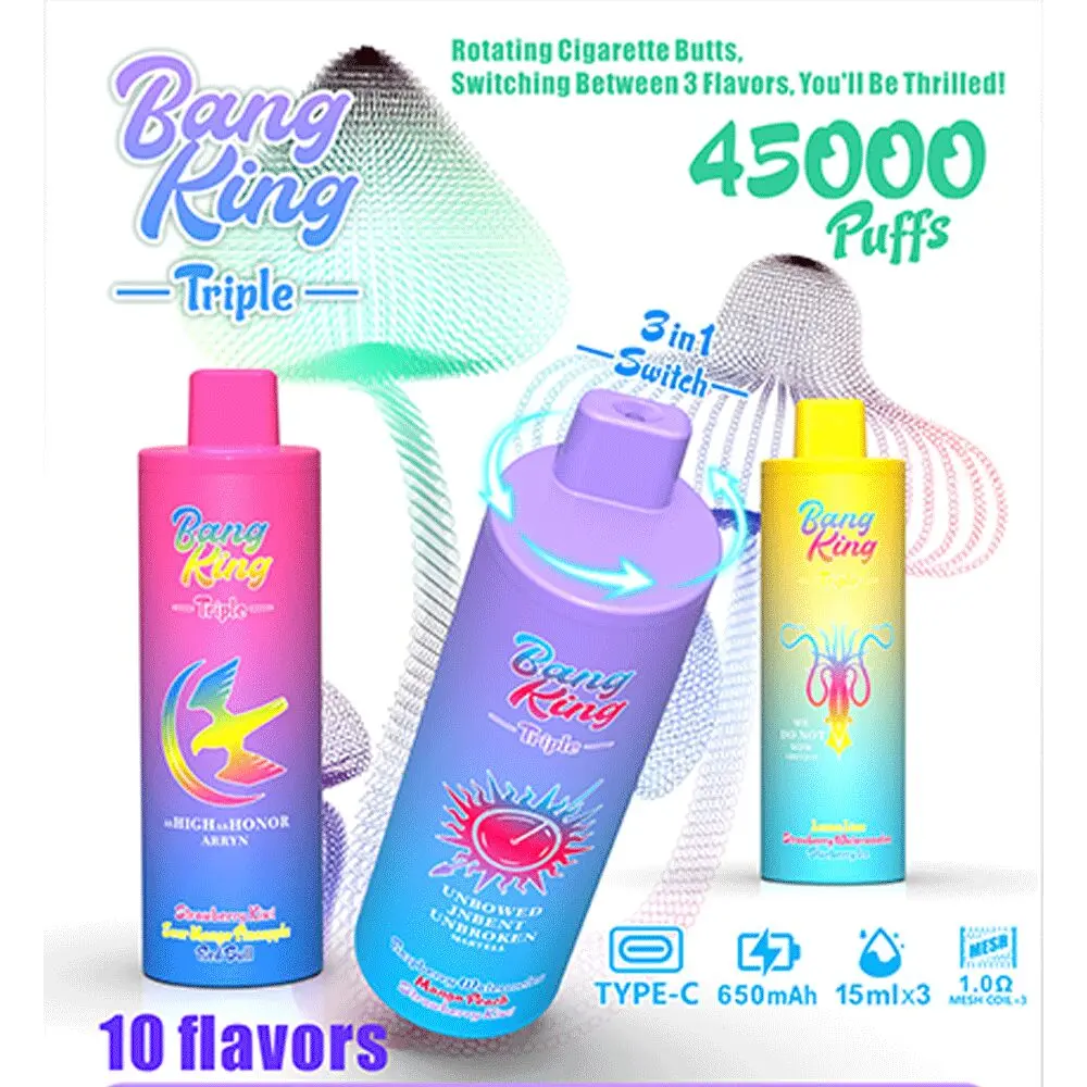 Bang King Triple 45000 Puffs of 3 w 1