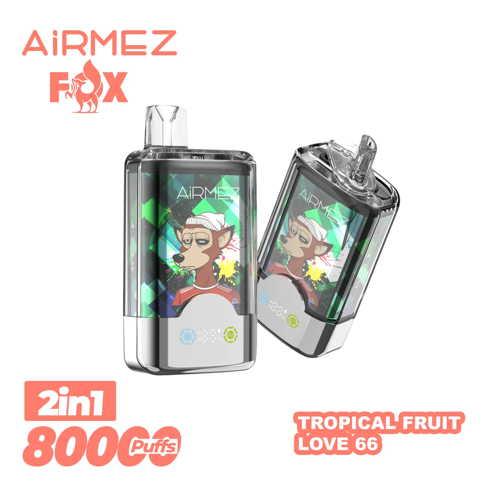 Airmez FOX 80K Puffs 2 IN 1 - obrazek 5