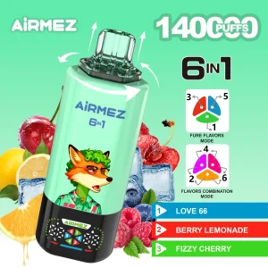 Alternative view of Airmez FOX 140K Puffs 6 IN 1