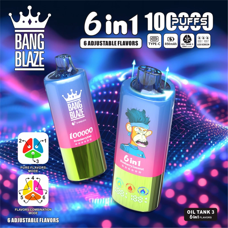Bang Blaze 100KPuffs of 6 IN 1 - obrazek 3