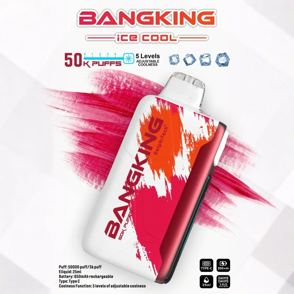 Bang King 50000Puffs Ice Cool - obrazek 2