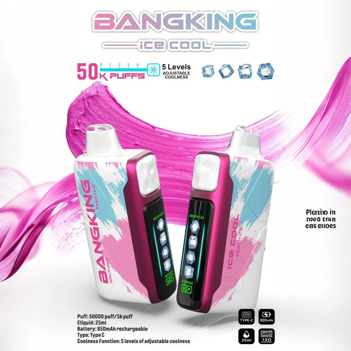 Bang King 50000Puffs Ice Cool - obrazek 6