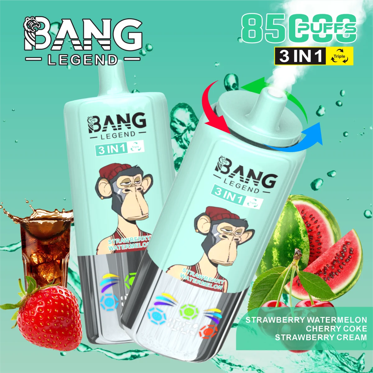 Bang Leader 85K Puffs of 3 in 1 - obrazek 11