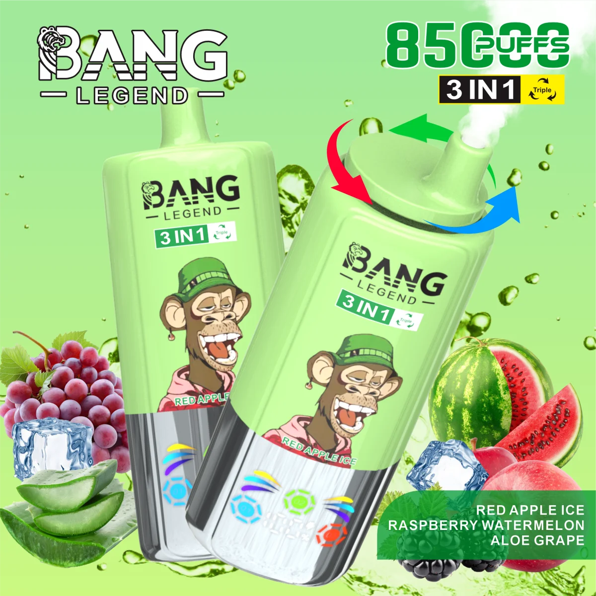 Bang Leader 85K Puffs of 3 in 1 - obrazek 12