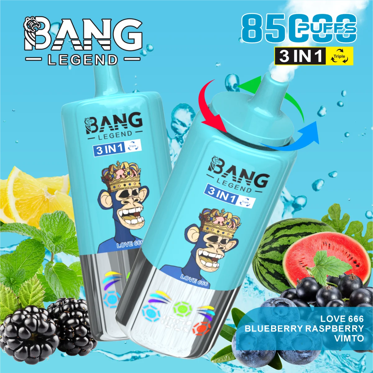 Bang Leader 85K Puffs of 3 in 1 - obrazek 14