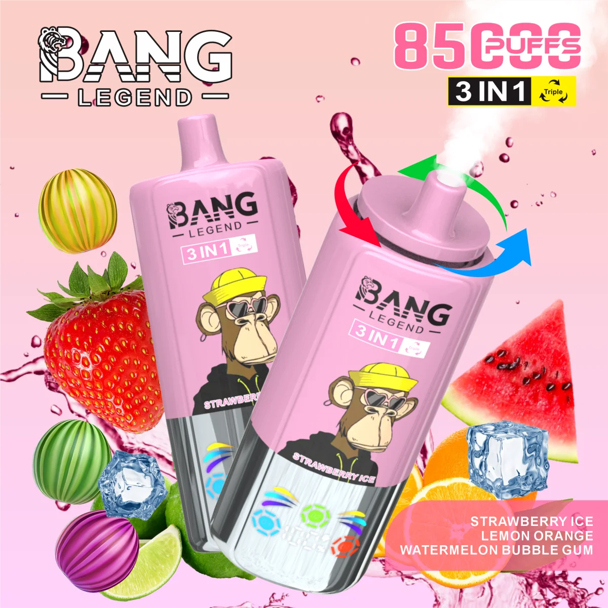 Bang Leader 85K Puffs of 3 in 1 - obrazek 16