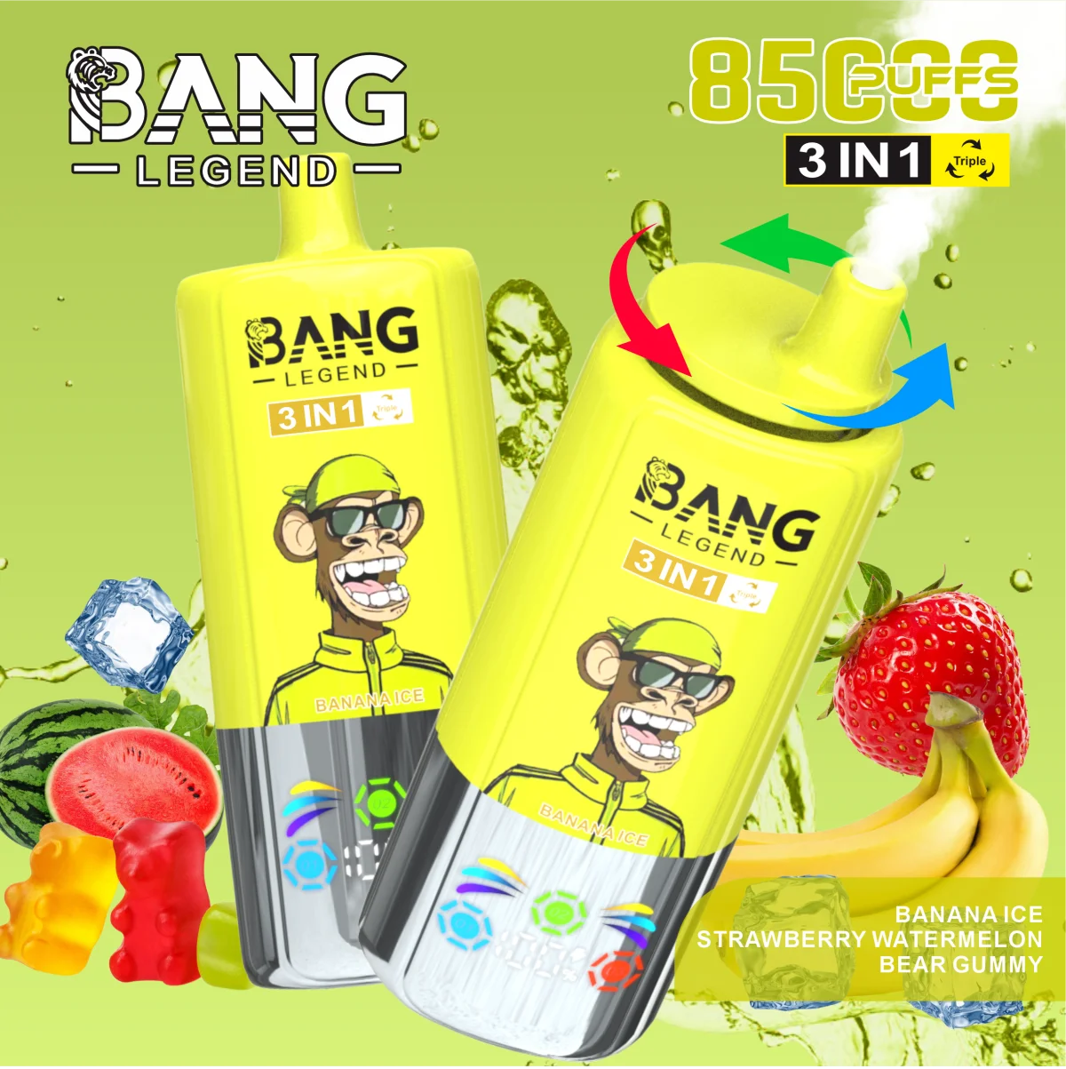 Bang Leader 85K Puffs of 3 in 1 - obrazek 6