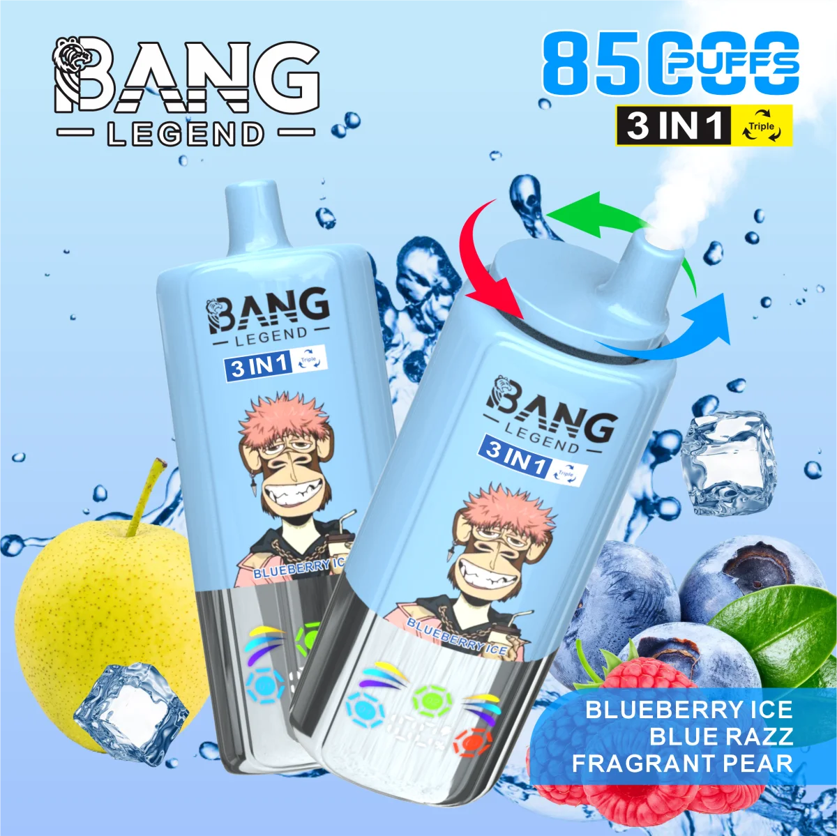 Bang Leader 85K Puffs of 3 in 1 - obrazek 7