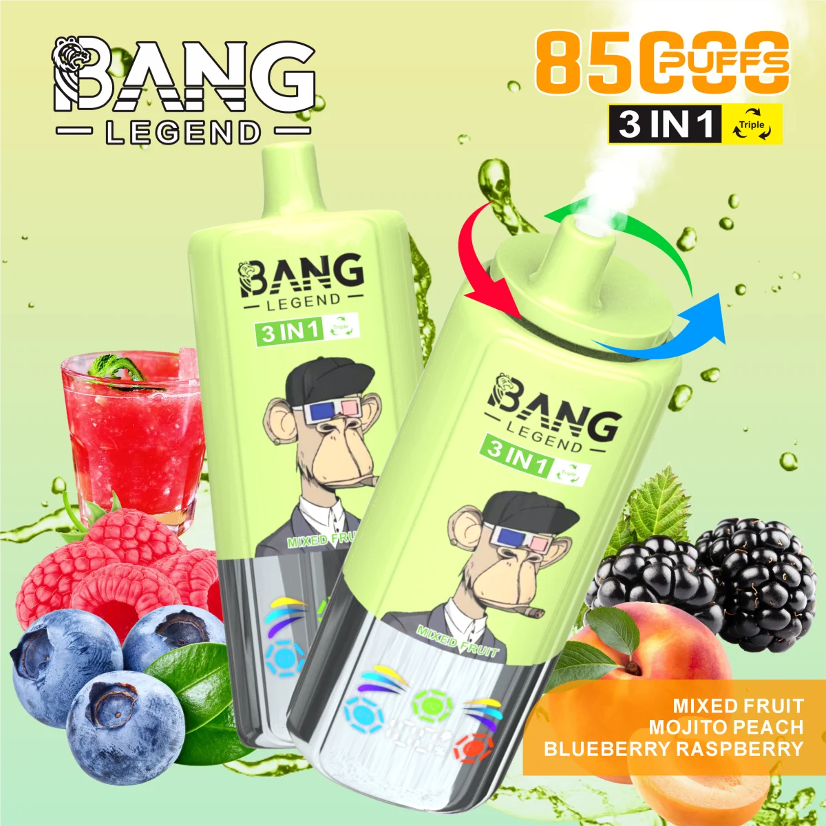 Bang Leader 85K Puffs of 3 in 1 - obrazek 8