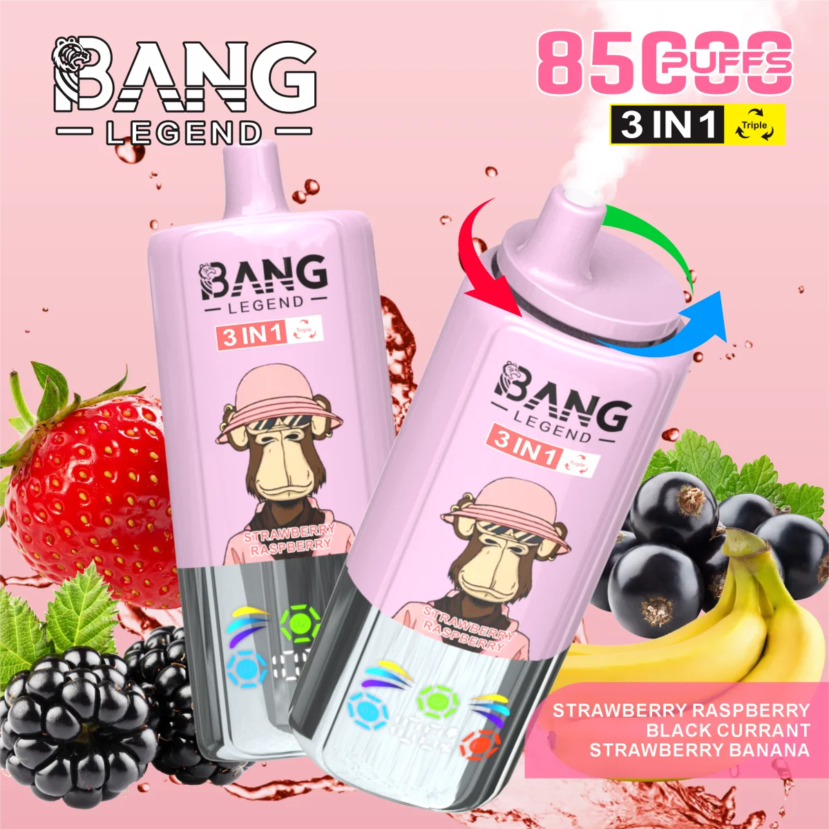 Bang Leader 85K Puffs of 3 in 1 - obrazek 10